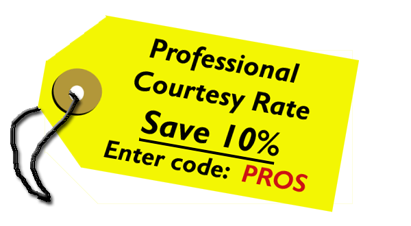 1o% Professional Courtesy Discount